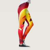 Leggings Kiss Emoji: Love and Hearts Art (Droite)