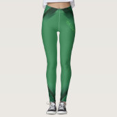 Leggings Kiss Me I'm Irish Green Geometric Activewear (Devant)