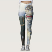 Leggings Kitten à Père Noël Boot (Devant)