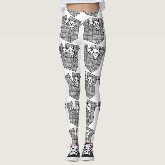 Leggings Kittens dans une boîte Thunder_Cove (Devant)