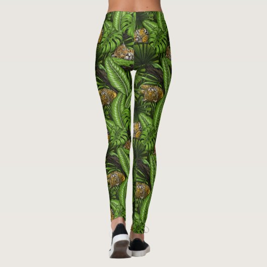 Leggings Kittés de la jungle (Dos)