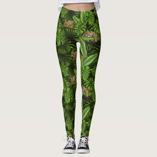 Leggings Kittés de la jungle (Devant)