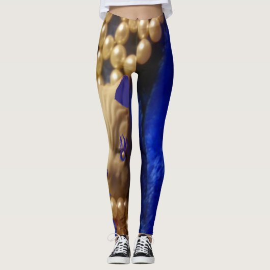 Leggings Kitty bleu (Devant)