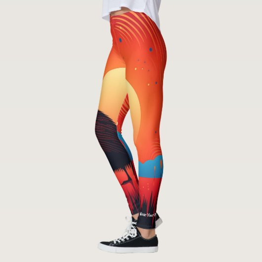 Leggings Kiwi Bird à Twilight (Gauche)