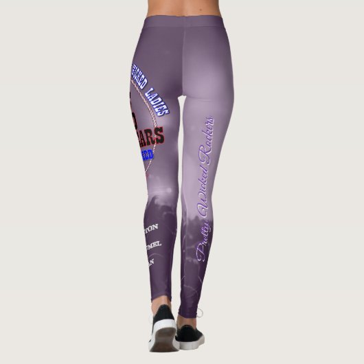 Leggings Klaxons !  Pourpre (Dos)