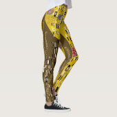 Leggings Klimt Inspiré Or Motif Art Nouveau Le Baiser (Droite)