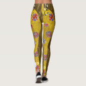 Leggings Klimt Inspiré Or Motif Art Nouveau Le Baiser (Dos)