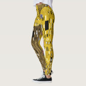 Leggings Klimt Inspiré Or Motif Art Nouveau Le Baiser (Gauche)