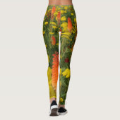 Leggings Kniphofia Uvaria Orange Fleurs Leger (Dos)