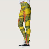 Leggings Kniphofia Uvaria Orange Fleurs Leger (Gauche)