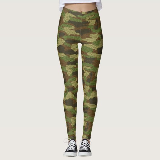 Leggings Knit Camouflage (Devant)