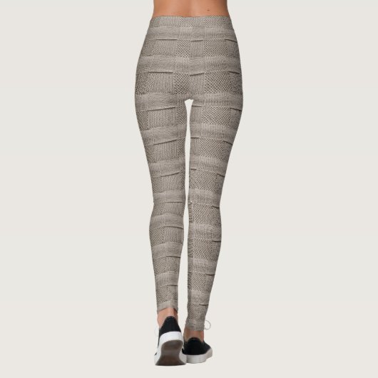 Leggings Knit en patchwork en panier par Shirley Taylor (Dos)