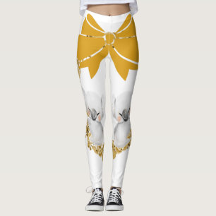 Leggings Koala dans une couronne et un Rose couleu