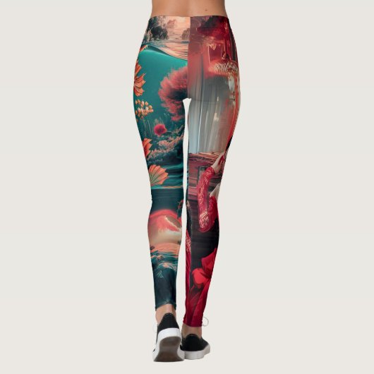 Leggings Koi et la femme (Dos)