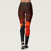 Leggings Kolob Sunset, Red Gold Name sur Ankle (Dos)