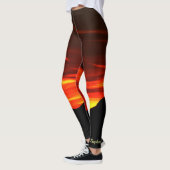 Leggings Kolob Sunset, Red Gold Name sur Ankle (Gauche)