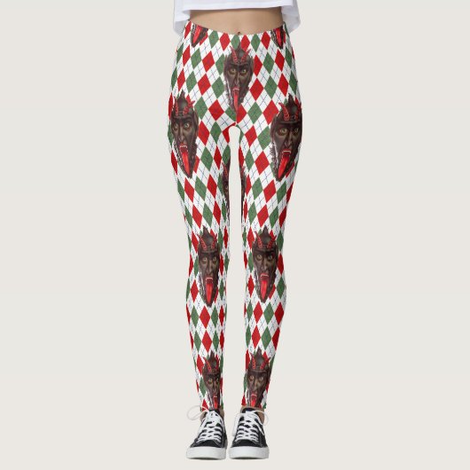Leggings krampus de Noël (Devant)