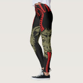 Leggings Krampus Face Naughty (Gauche)