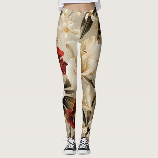 Leggings La beauté des orchidées (Devant)