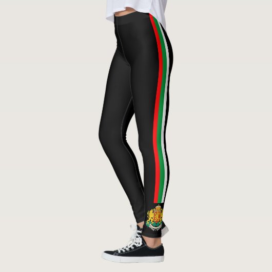 Leggings La Bulgarie barre le drapeau (Gauche)