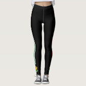 Leggings La Bulgarie barre le drapeau (Devant)