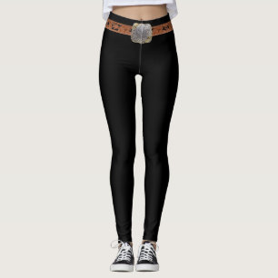 Leggings La ceinture et la boucle occidentales de cow-girl
