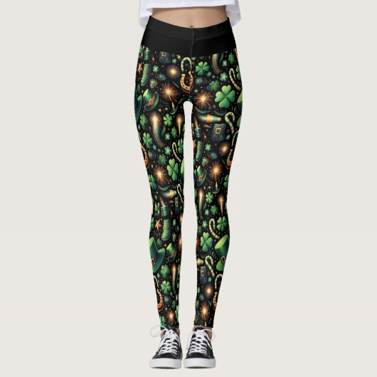 Leggings La Chance de la Saint-Patrick (Devant)