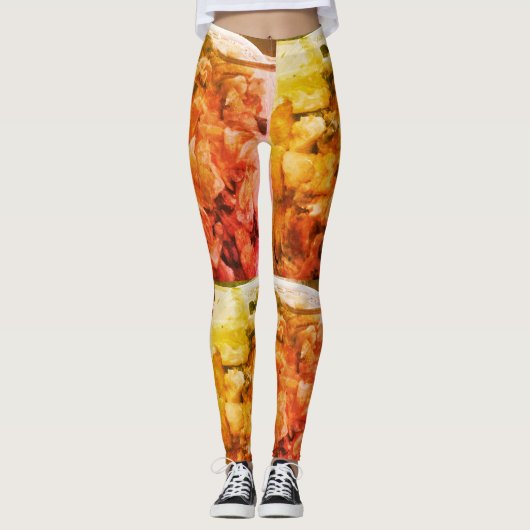 Leggings La collection saine de aliments (Devant)