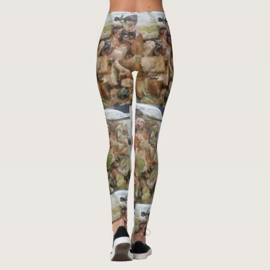 Leggings La collection saine de aliments (Dos)