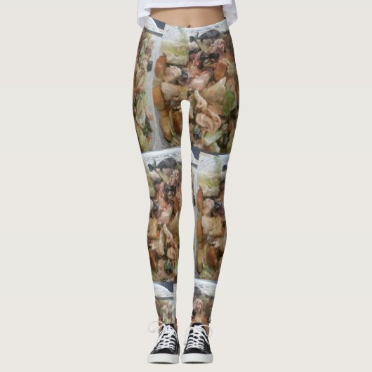 Leggings La collection saine de aliments (Devant)