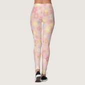 Leggings La combinaison de rose et de fleurs est belle. (Dos)
