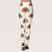 Leggings La conception amusante de Thanksgiving de style ca (Dos)