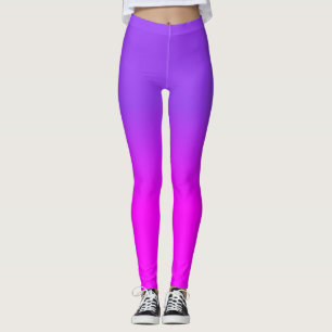 Leggings La couleur au néon d'ombre d'Ombre de pourpre et