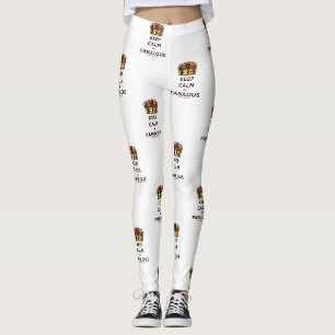 Leggings La couronne dorée rouge de SlipperyJoe's reste cal