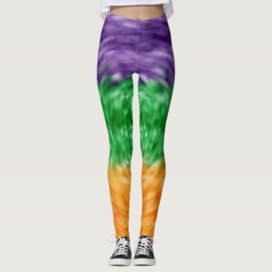 Leggings La cravate meurent des guêtres de mardi gras (Devant)