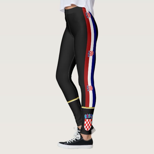 Leggings La Croatie barre le drapeau (Gauche)