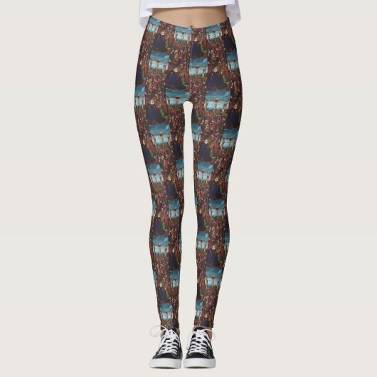 Leggings La Crucifixion de Van Eyck (Devant)