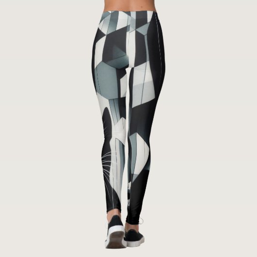 Leggings La dame du chat Graffiti (Dos)