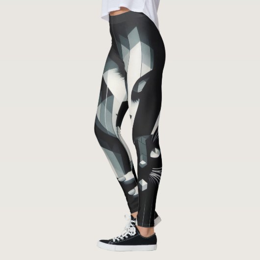 Leggings La dame du chat Graffiti (Gauche)