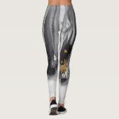 Leggings La "évolution modèle #12", pantalon de yoga d'art (Dos)