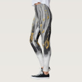 Leggings La "évolution modèle #12", pantalon de yoga d'art (Gauche)