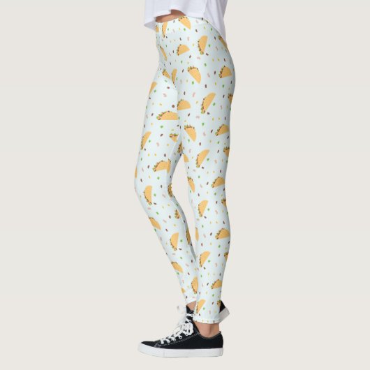 Leggings La faim du Motif de Tacos (Gauche)