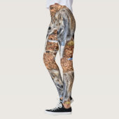 Leggings La faune du loup blanc arctique (Gauche)