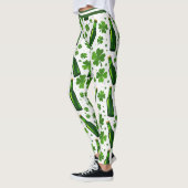 Leggings La Fête de la Saint-Patrick Shamrock & Schláinte (Gauche)