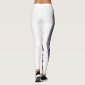 Leggings La fleur de Halloween de masque de filles halète (Dos)