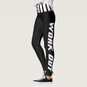 Leggings La forme physique en noir et blanc - DO-IT-YOURSEL (Gauche)