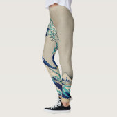 Leggings La Grande vague de l'art Vintage Kanagawa (Gauche)