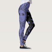 Leggings La jambe de la carte Tarot Soleil et Lune (Droite)