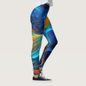 Leggings La Lave Océanique "Tempestial" (Droite)