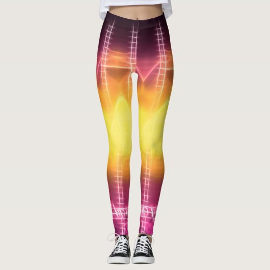 Leggings La lueur funky dans l'obscurité (Devant)